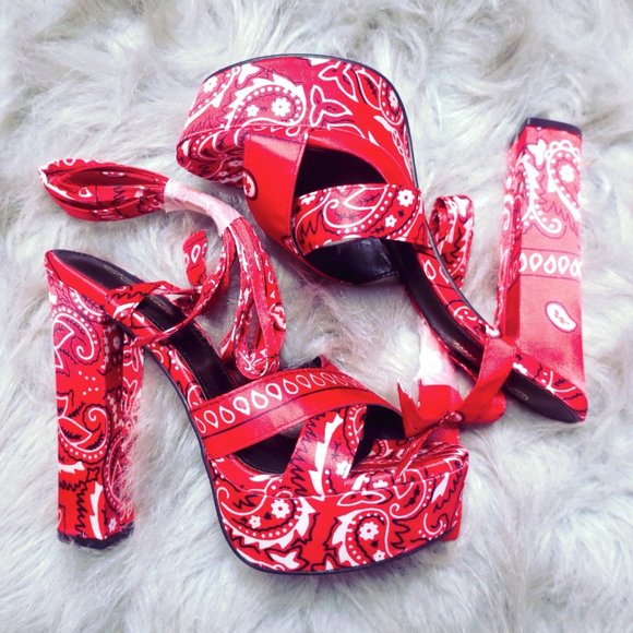 Bang Out Strappy-Red - Picture 1 of 2